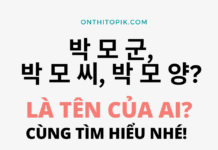 박 모 군, 박 모 씨, 박 모 양 là tên của ai?