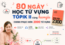 Tài liệu 80 ngày học từ vựng TOPIK II cùng huongiu